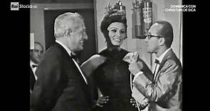 Vittorio De Sica e Sophia Loren durante le riprese di "Ieri, oggi, domani" (1963)