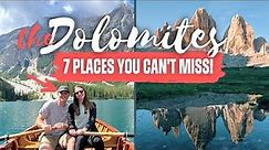 TOP 7 PLACES TO VISIT IN THE DOLOMITES OF ITALY - 4K TRAVEL GUIDE