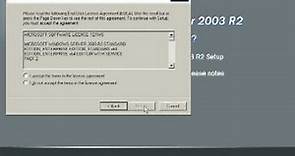Windows Server 2003 R2 installation