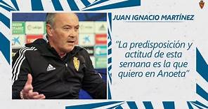 Rueda de prensa de Juan Ignacio Martínez | 26/5/2022 | Real Zaragoza