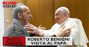 Roberto Benigni al Papa: “San Francisco se casó con la esposa de Cristo, la pobreza”
