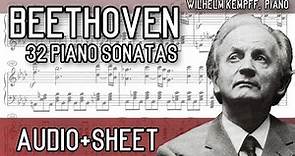Beethoven - 32 Piano Sonatas (complete) (Audio+Sheet) [Kempff]