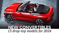 13 New Convertible Cars and Sporty Roadsters for 2024 (Design Review & Performance Figures)