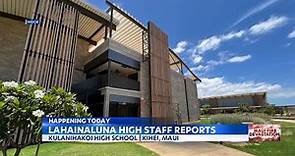 Lahainaluna High School staff returns back to the classroom