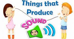 Things that Produce Sound | Sources of Sound | Sounds | Science| Kindergarten| Teacher Beth Class TV