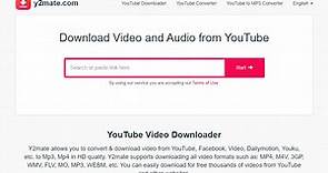 Y2mate - Perfect YouTube Video Downloader And Converter
