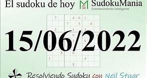 El sudoku de hoy 15/06/2022