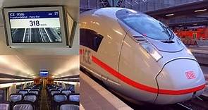 Frankfurt - Paris aboard a 320km/h fast ICE High Speed Train