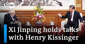 Xi Jinping meets Henry Kissinger as US seeks to defuse tensions with China | DW News