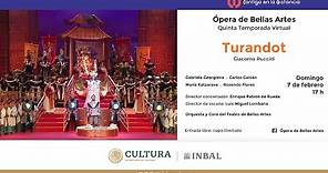 Turandot, de Giacomo Puccini / Compañía Nacional de Ópera / INBAL / México