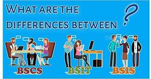 WHAT ARE THE DIFFERENCES BETWEEN BSCS, BSIT and BSIS? |2022|Ano ang Pinagkaiba Ng Mga Courses Na Ito
