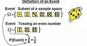 Probability & Statistics (4 of 62) Definition of Events