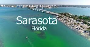 Aerial of Sarasota and Surrounding Keys in 4k