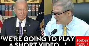 BREAKING NEWS: Jim Jordan Plays Video Of Biden For Special Counsel Robert Hur To Get His Response