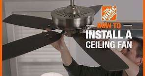 How to Install a Ceiling Fan | Lighting and Ceiling Fans | The Home Depot