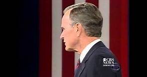 Famous debate moment: Bush, Sr. checks his watch in 1992