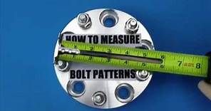 How to measure a 5 lug wheel bolt pattern