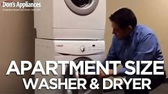Apartment Size Washer and Dryer | Whirlpool Stacked Laundry Use and Care