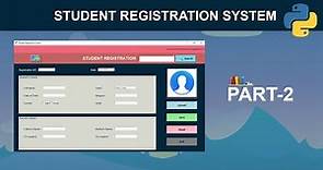 Student Registration System with Database Using Python | GUI Tkinter Project - Part 2