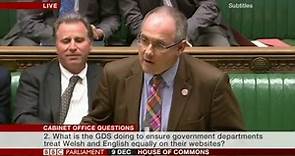 Robert Halfon MP Speaks in the House of Commons in Welsh