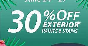 Sherwin-Williams Exterior Paints & Stains Sale