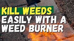 Kill weeds easily with a weed burner