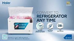 Haier - Haier Deep Freezer comes with convertible...