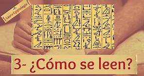 -3- Cómo leer JEROGLÍFICOS EGIPCIOS - Los signos y sus funciones | Laura-Egiptologia