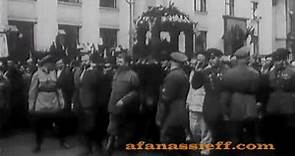 Maxime Gorki Funeral, Rare Footage