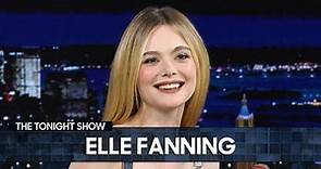 Elle Fanning Reveals How Sarah Paulson Made Her Break Character During Appropriate | Tonight Show