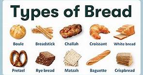 Types of Bread | Learning Name of Breads in English with Pronunciations and Pictures