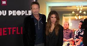 David Duchovny and GF Monique arrive to 'You People' premiere