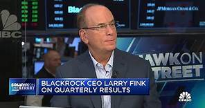 BlackRock CEO Larry Fink: Long term investors should be at least 80% in equities or hard assets