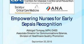 Empowering Nurses for Early Sepsis Recognition