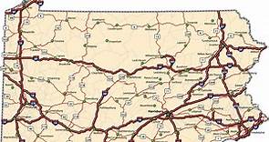 How many interstate highways pass through Pennsylvania?
