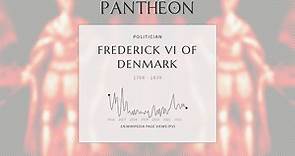 Frederick VI of Denmark Biography - King of Denmark (1808–39) and Norway (1808–14)