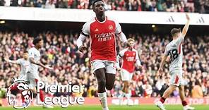 Eddie Nketiah's hat-trick for Arsenal v. Sheffield United | Premier League | NBC Sports