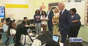 President Biden and First Lady Jill Biden Welcome Students at D.C. Public School