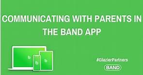 Communicating with Team Parents in the BAND app