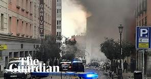 Madrid explosion: buildings destroyed and casualties reported in blast