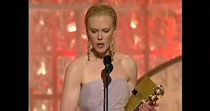 Nicole Kidman Wins Best Actress Motion Picture Drama - Golden Globes 2003