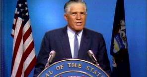 Gov. George Romney address the state