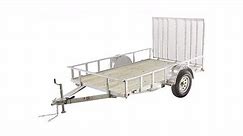 Carry-On Treated Lumber Utility Trailer w/ Ramp Gate (6-ft x 10-ft)