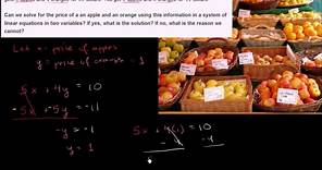 Systems of equations with elimination: apples and oranges