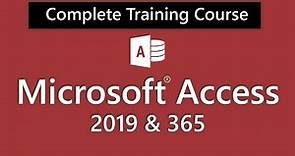 Access 2019 & 365 Tutorial Creating a New Database Microsoft Training