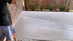 Base coating this patio!... - Breauxs Custom Concrete Inc