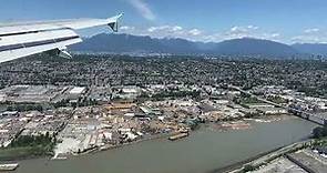 Landing in Vancouver International Airport in June 2023