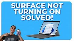 How to Fix Any Microsoft Surface Device Not Turning On