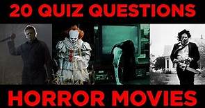 Horror Movie Quiz | Horror Quiz | Horror Movie Trivia Quiz | Movie Quiz