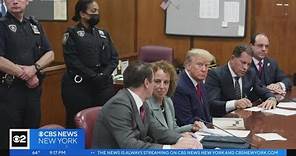 CBS2's Alice Gainer on Trump arraignment